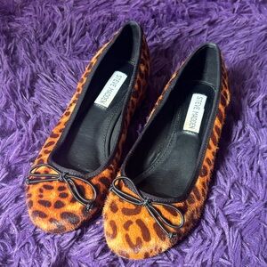 Steve Madden leopard heeled flats
